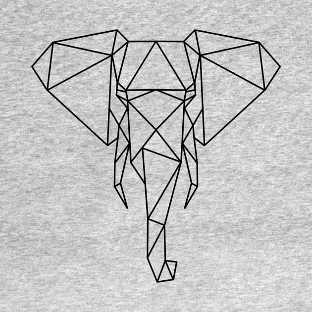 Geometric elephant by RosanneCreates